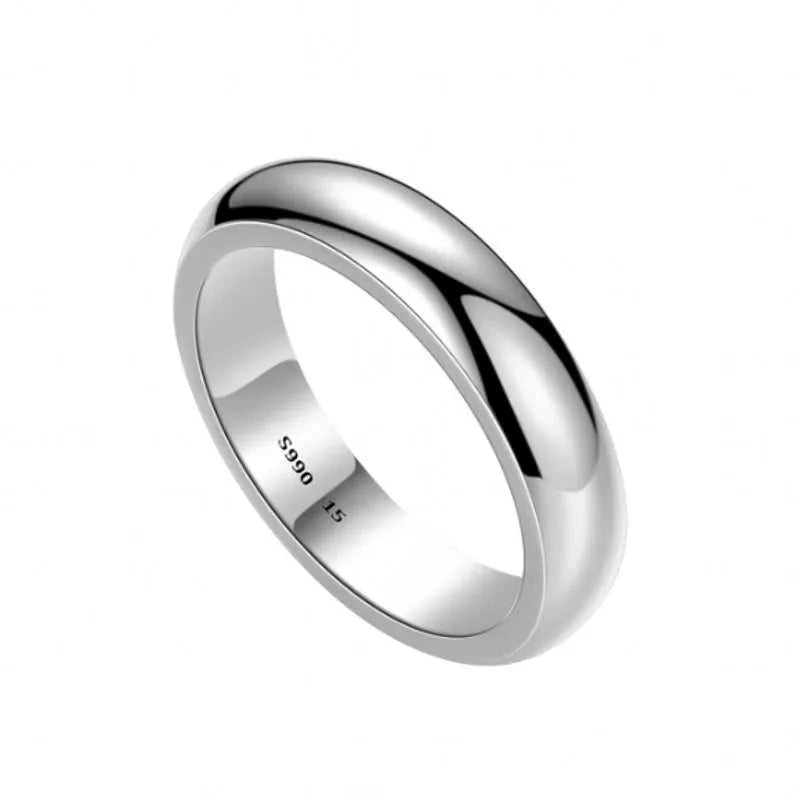 BOCAI New 6.5~7.9G S990 Pure Silver Jewelry Plain Circle Simple Glossy Couple Men and Women Ring Trendy Gift The jack market .AU The jack market .AU Jewellery & Chains $ 106 200000369:200000287