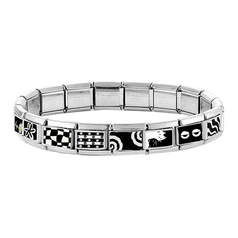 Creative Black Series Cute Rabbit Cat Heart Star Eye Lips Italian Charm Links Fit 9mm Stainless Steel Bracelet DIY Making Gifts The jack market .AU The jack market .AU Jewellery & Chains $ 52 200001034:200003757#A14;200007763:201336100