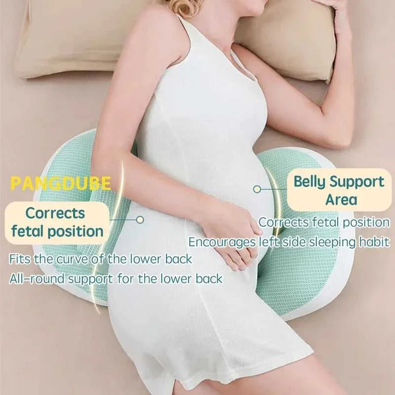 PANGDUBE Pregnancy Pillow with 1pc Free An Auxiliary Pillow Cotton Waist Support Pillow for Pregnant Women Sleeping Body Pillow The jack market .AU The jack market .AU Mum & Kids: Essential Products for Every Family $ 45 14:200021498#Pink
