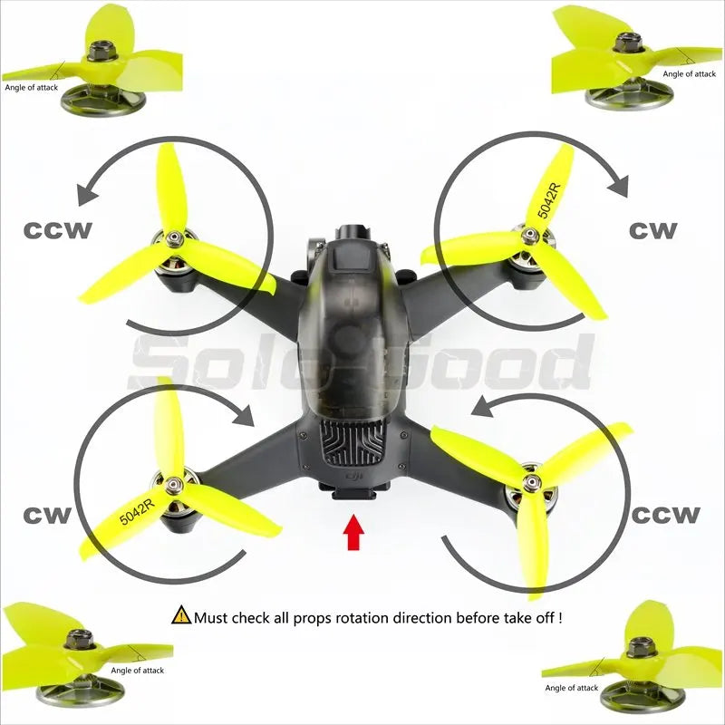 Skystars 4 PCS Propeller Mount Adapters for DJI FPV - Securely Fit 5-inch 5042 Propellers with M5 Mounting Hole