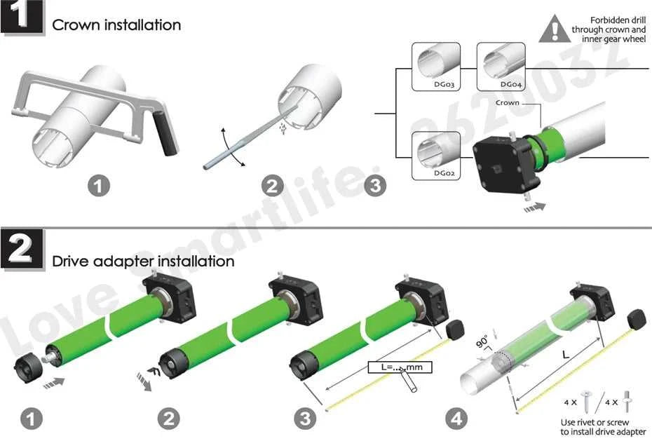 Dooya DM45M 50/12 Manual Tubular Motor for Motorized Rolling Shutter Door/Awning,Manual Control+Rf433 Control,for 80mm Tube The jack market .AU The jack market .AU Home $ 330 14:771#for 80mm Round Tube