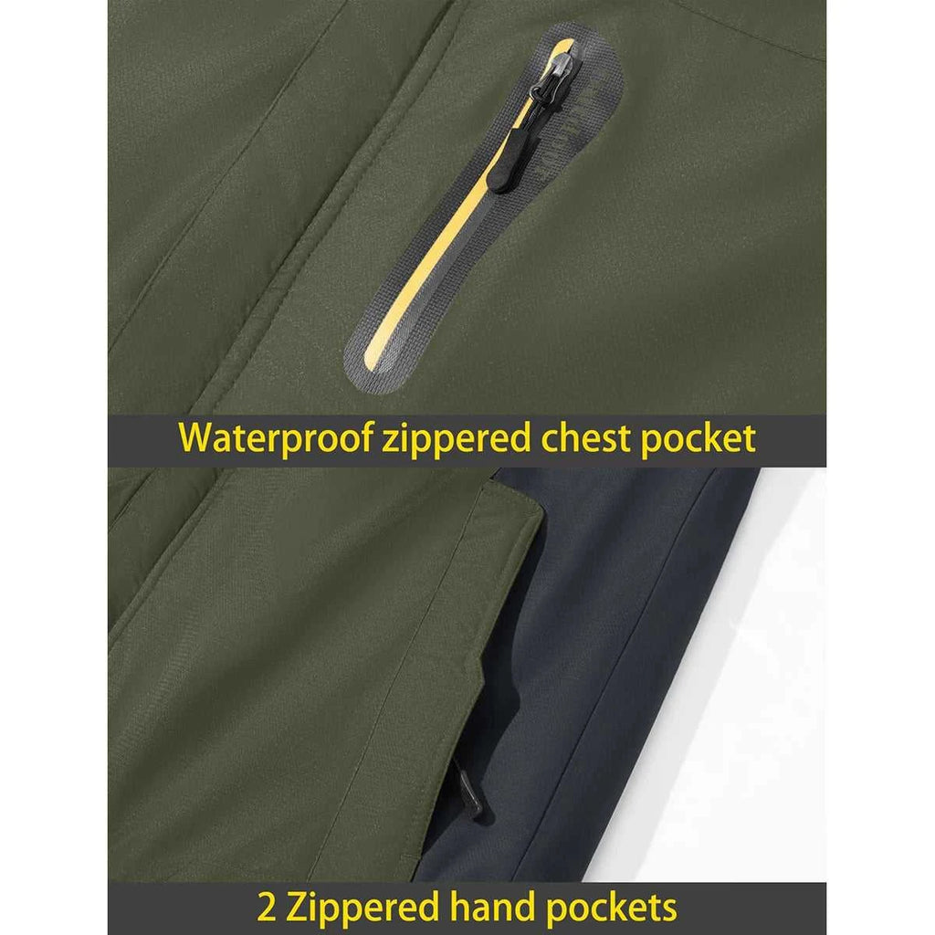 TACVASEN Men's Waterproof Ski Jacket Fleece Lining Warmth Parka Winter Snow Working Outdoors Hooded Coat Rain Shell Windbreaker The jack market .AU The jack market .AU Men Fashion $ 76 14:771#Blue;5:361385#CN 4XL (US L)