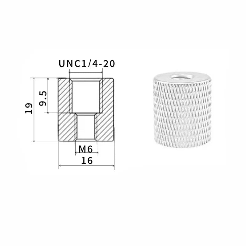 2/4PCS 1/4-20UNC 3/8-16 M5 M6 M8 M10 Conversion Nut Projector Bracket Adapter Ball head Camera Tripod Photography screw
