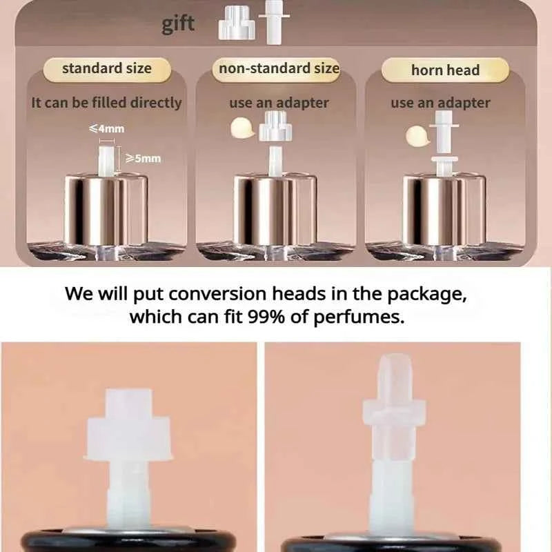 Luxia Portable Perfume Atomizer - Refillable 10ML Leather Travel Spray Bottle