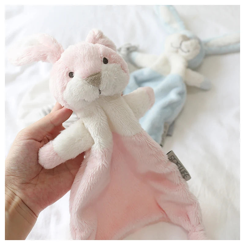 Baby Appease Towel Soft Plush Comforter Blankie Cute Bunny Animal Sleeping Toys For Newborn