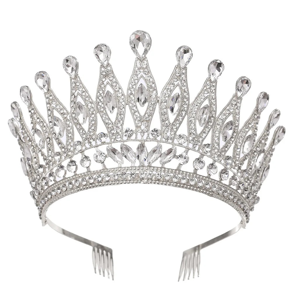 Miss Universe Angola Crown Tiara with Comb – Stunning Bridal Headdress for Pageants & Weddings