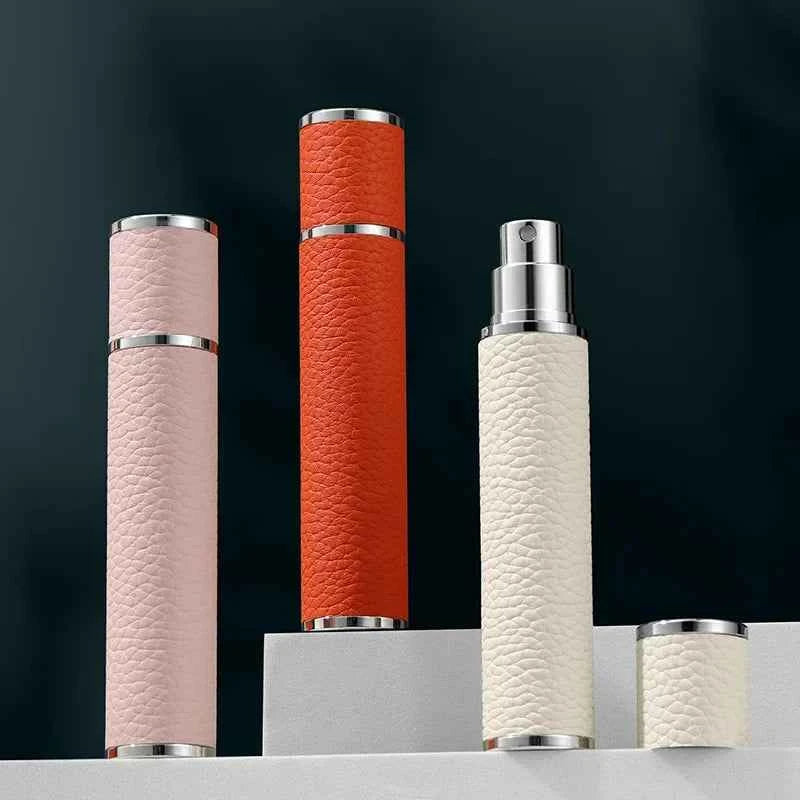 Luxia Portable Perfume Atomizer - Refillable 10ML Leather Travel Spray Bottle