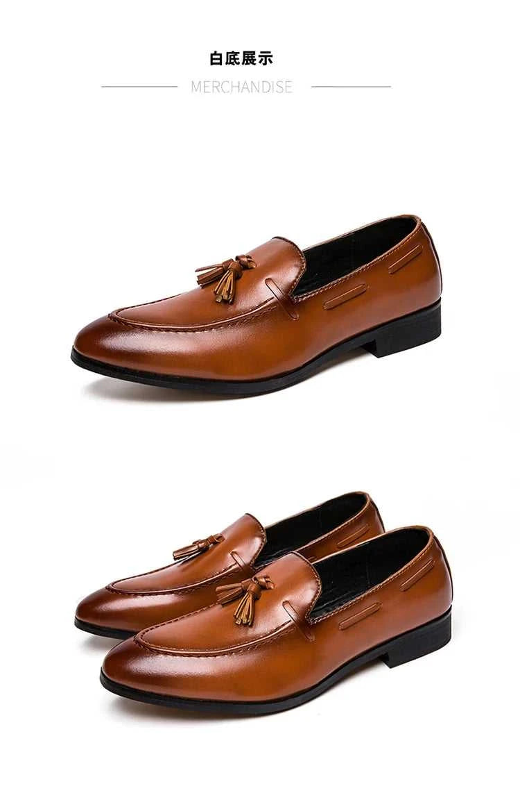 Social Shoe Male High Quality Formal Leather Shoes Men Casual Tassels Business Loafers For Man Dress Shoes Comfortable The jack market .AU The jack market .AU Step Up Your Style: Trendy Shoes for Every Occasion! $ 90 14:193;200000124:100013888