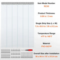 SucceBuy PVC Clear Strip Curtain 84" x 38"/48"/60" Plastic Windproof Door Freezer Curtain Hanging Strips for Warehouse Home The jack market .AU The jack market .AU Home $ 109 14:200002130#38x84in;200007763:201336105