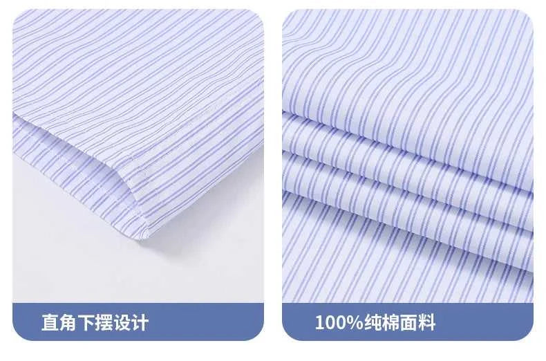 High Quality 100% Cotton Men's Shirts Long Sleeve Slim Fit Business Formal Striped Shirt Social Male Clothing Plus Size 8XL 7XL The jack market .AU The jack market .AU Men Fashion $ 43 14:691#6808;5:200000900#47 Size (100-110KG)