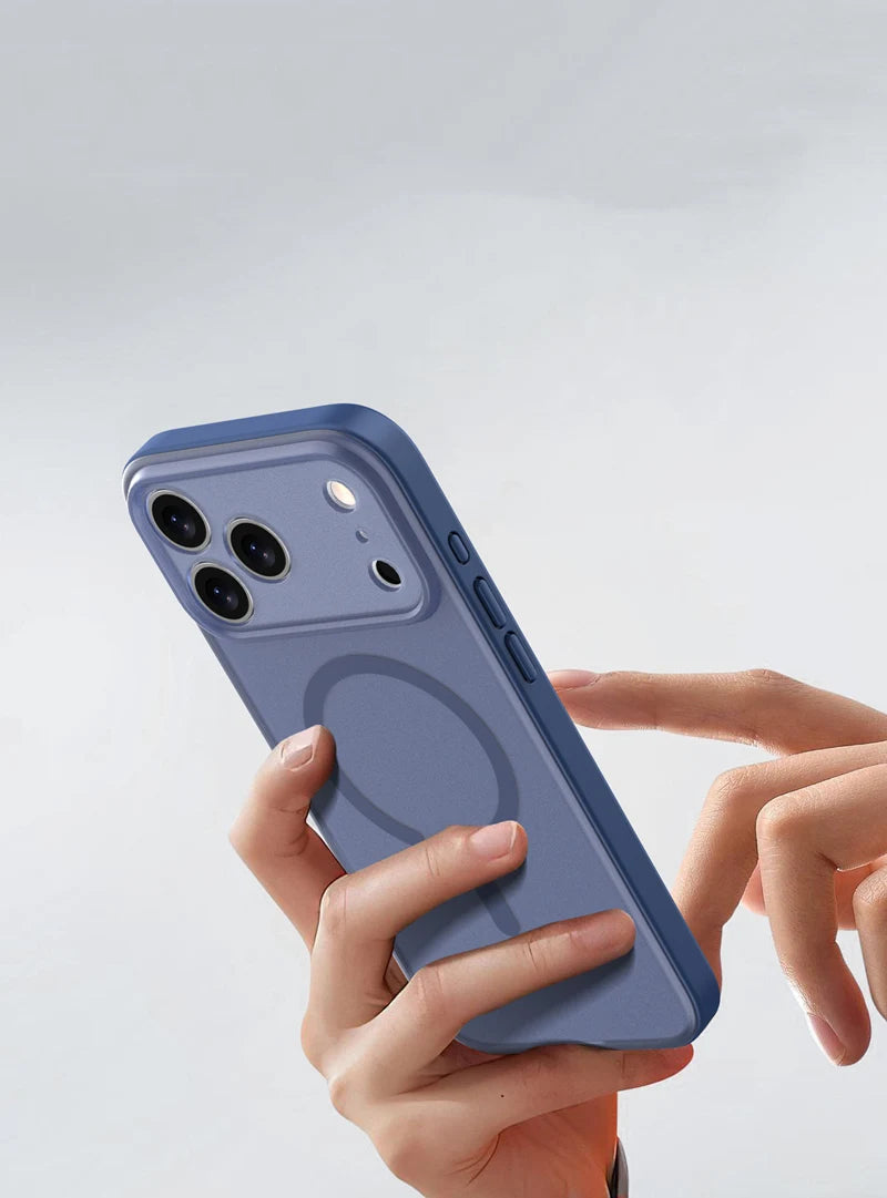 Frosted Translucent MagSafe Matte Case for iPhone 17 | Sleek Design & Wireless Charging