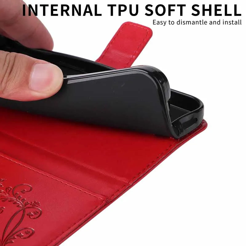 Wallet Case For Moto E15 G05 G15 G35 G55 G75 G85 G56 G86 Power 5G Leather Cover for Motorola Edge 50 Fusion 50 Pro Neo Fundas