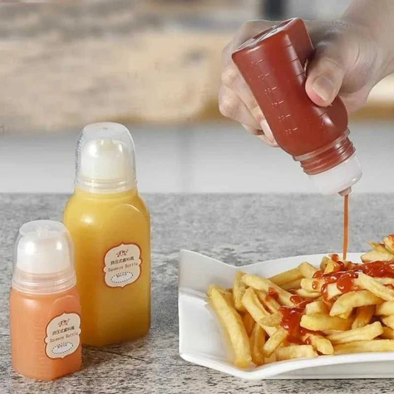 Clear Condiment Squeeze Bottles Honey BBQ Sauces Salad Oil Ketchup Dispenser Container with Scale Seasoning Bottle Kitchen Tool The jack market .AU The jack market .AU Home $ 40 14:193#Mixed-18pcs