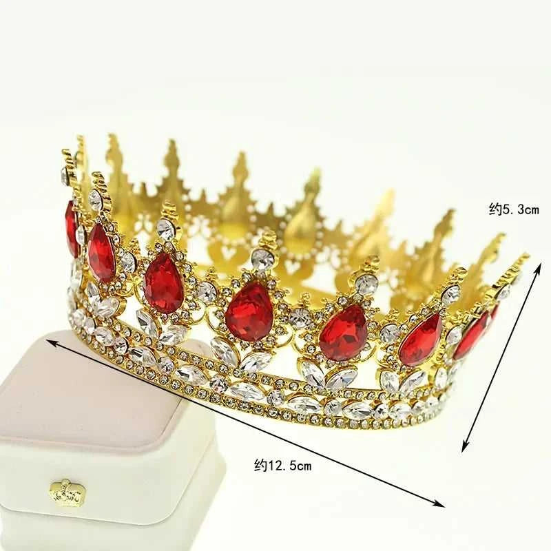 Wholesale Gold Crystal Headdress Prom Pageant Full Round Circle King Crowns For Cake Decoration The jack market .AU The jack market .AU Jewellery & Chains $ 65 200001033:200025551#C21;351:200001569