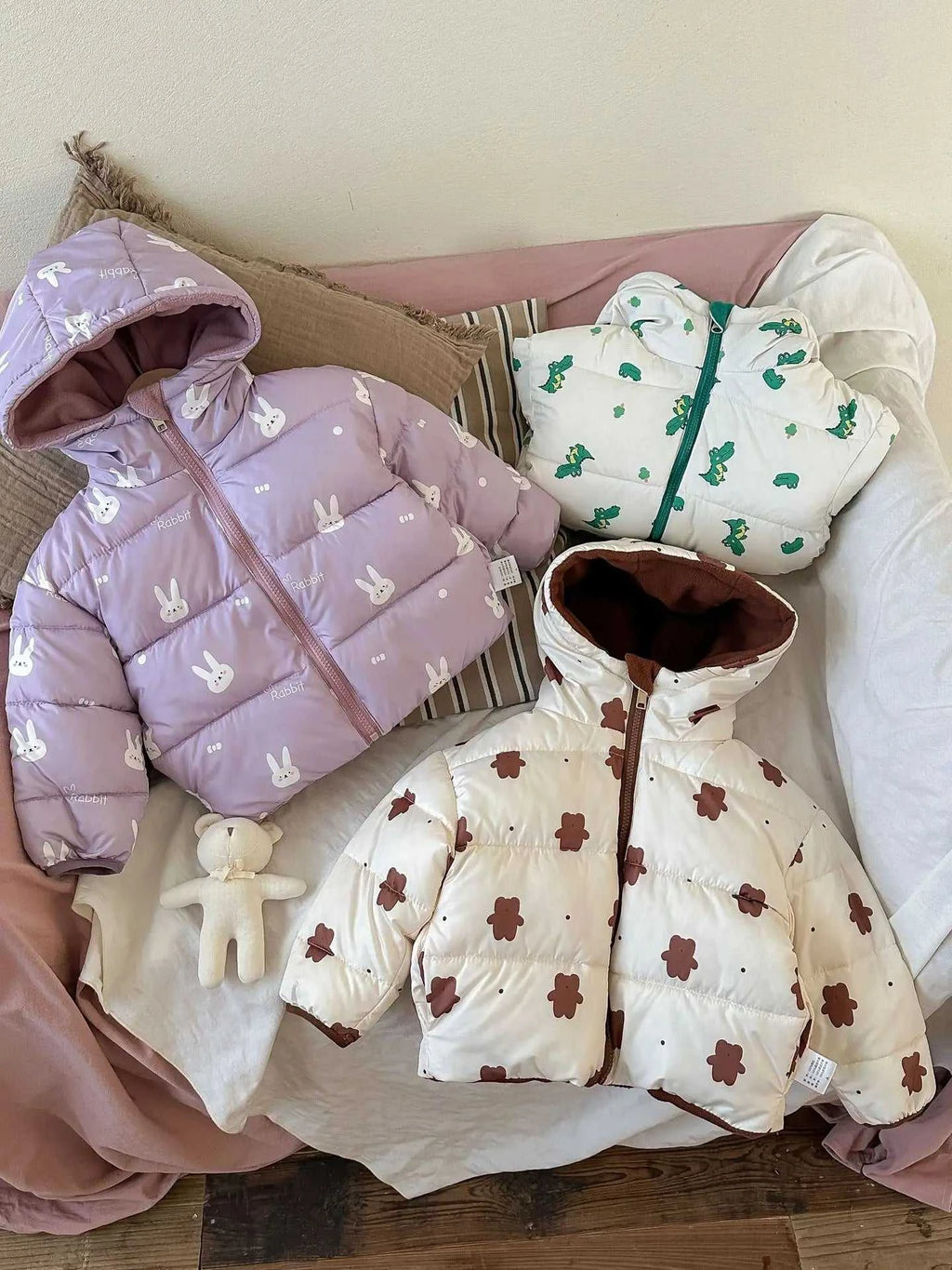 New Double-sided Down Cotton Jacket with Hooded Jacket for Children's Thickened Plush Children's Short Jacket The jack market .AU The jack market .AU Mum & Kids: Essential Products for Every Family $ 52 14:771#1;200000463:200004188