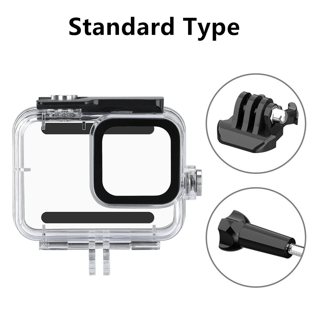 60m GOPRO8 Waterproof Protective Case GoPro Hero 8 Black Diving Housing for Go Pro 8 Underwater Cover Action Camera Accessories