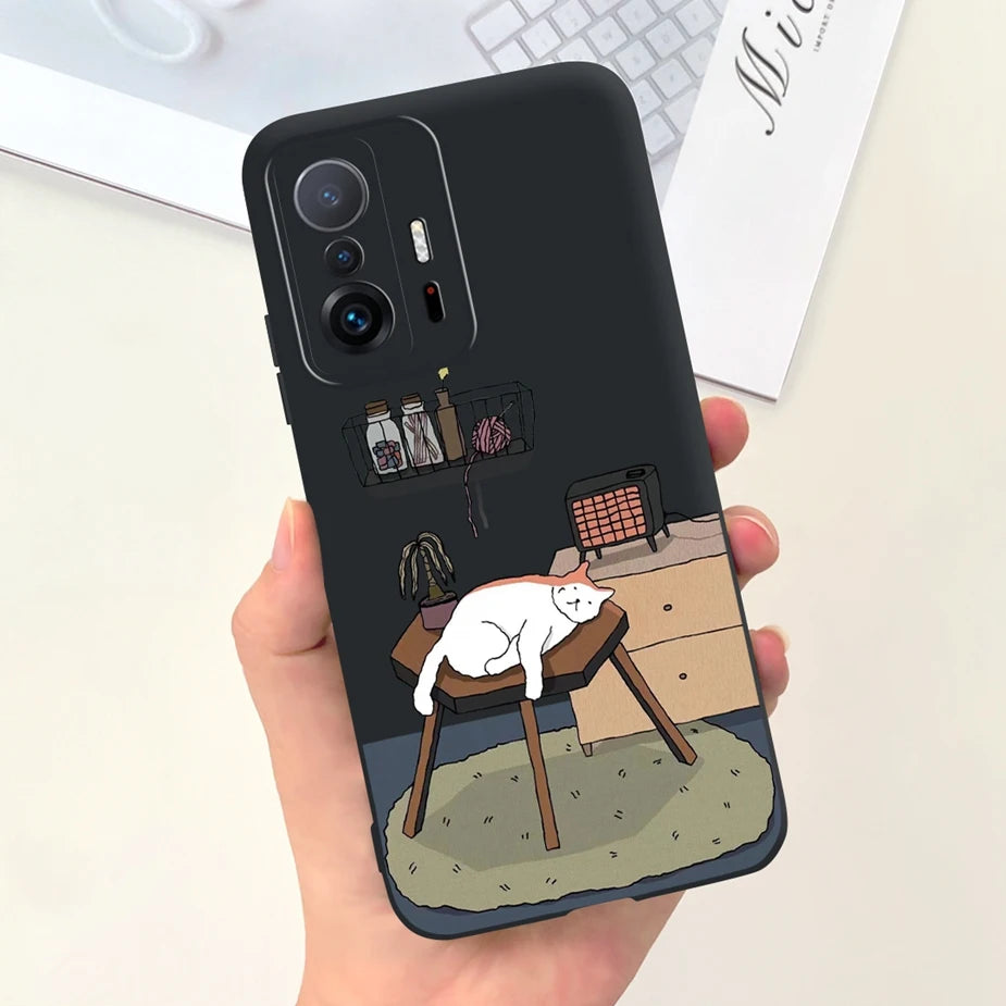 Xiaomi 11T Pro Case - Cute Cartoon Design, Soft Silicone Protection for Xiaomi Mi 11T Pro & 11TPro