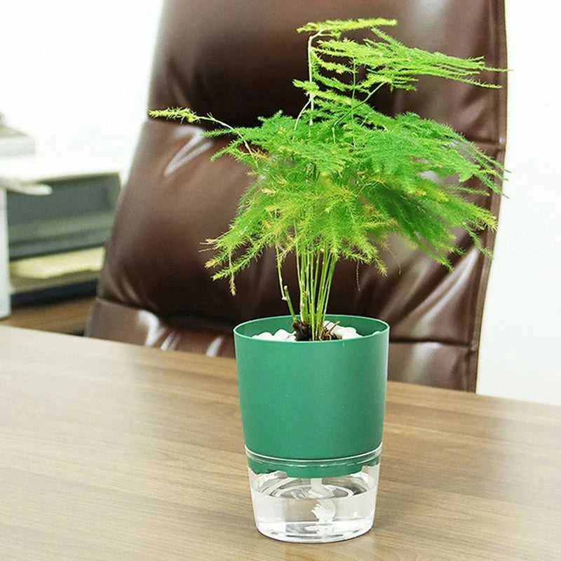Watering Planter Handmade 2 Layer Self Watering Plant Flower Pot Water Container Round Flowerpot Home Garden Decor Dropshiping The jack market .AU The jack market .AU Home $ 21 14:29#green