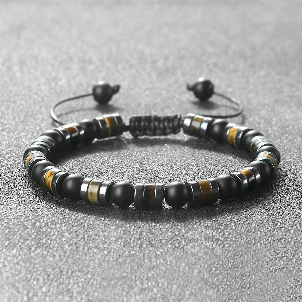 Fashion Hematite Tiger Eye Stone Bracelets Men Natural Matte Black Lave Stone Bangles Women Health Protection Soul Jewelry Gifts The jack market .AU The jack market .AU Jewellery & Chains $ 52 200001034:6145#Bright Black;200007763:201336100