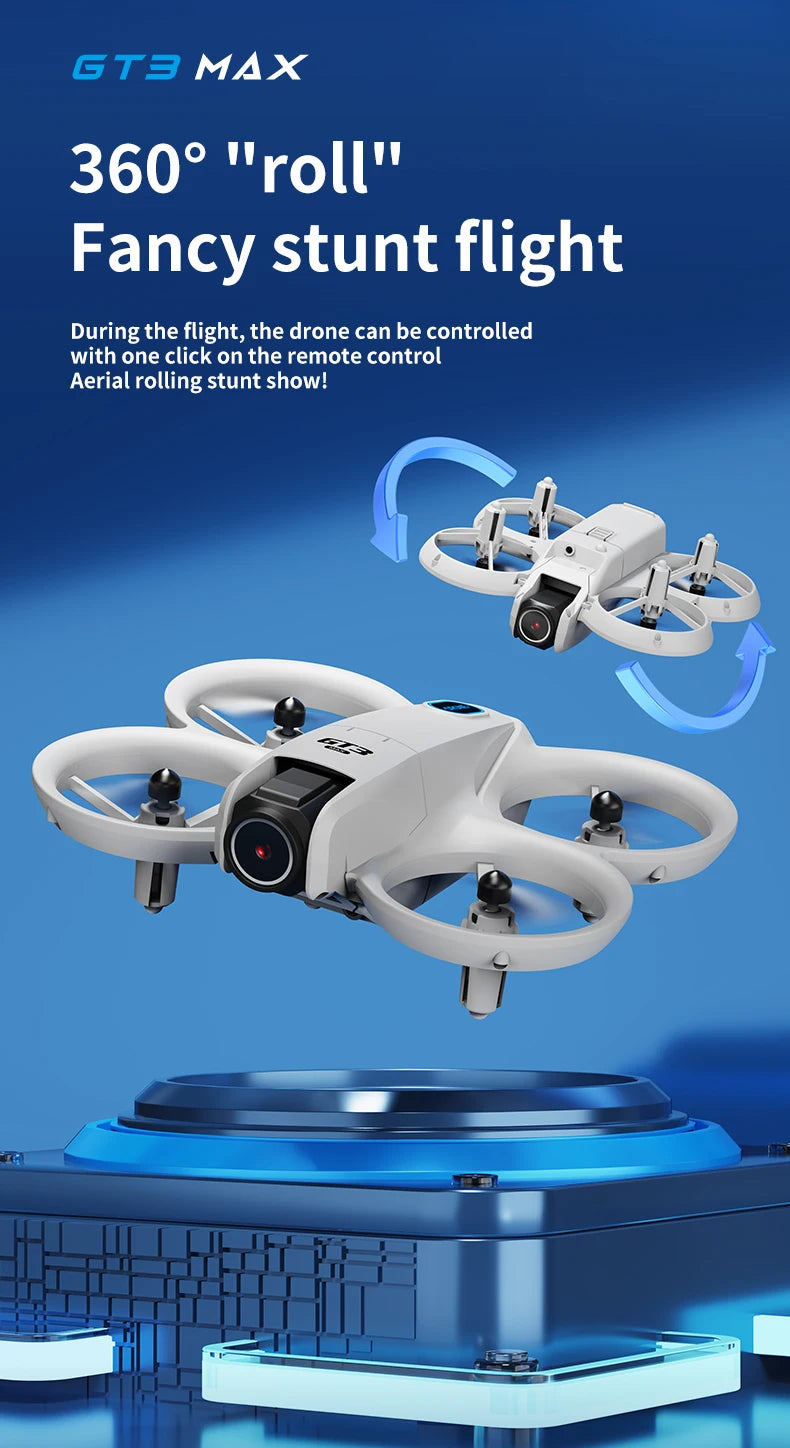 GT3 Max RC Drone 8K 5G 2.4G GPS Professional HD Aerial Photography Remote Control Aircraft HD Dual Cameras Quadcopter Toys Gifts