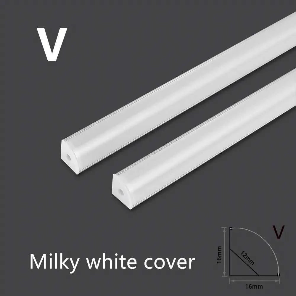 LED aluminum channel 0.5m, for 3528 5630 5050 LED strip U/V shape LED aluminum channel milk white cover/transparent cover The jack market .AU The jack market .AU Home $ 48 136:202135821#U 90 degree corner;14:10#4pcs