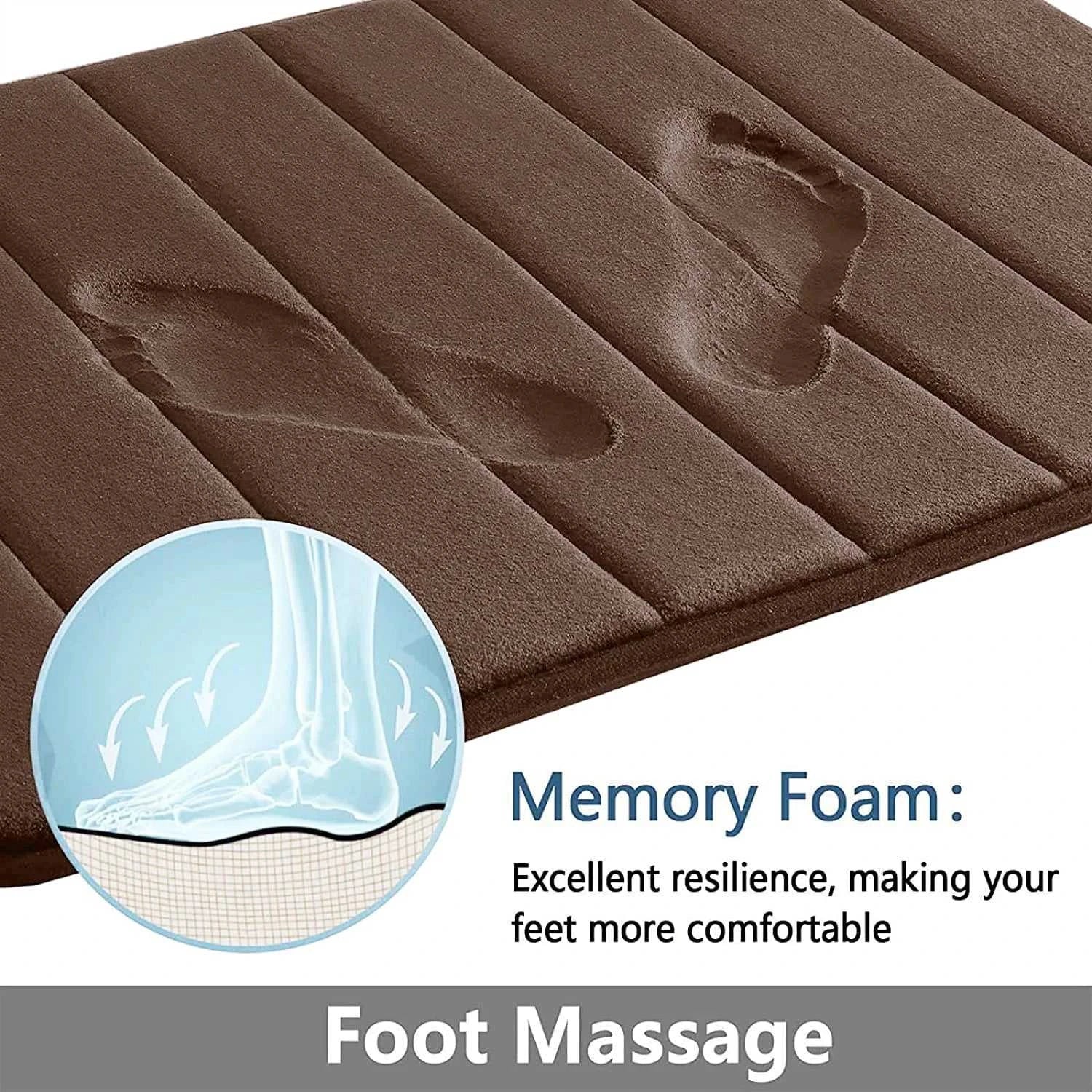 1/2/3Pieces Memory Foam Bathroom Mat Set Non-slip Bath Mat Super Absorbent Water Bathroom Floor Mat Machine Washable Toilet Rug The jack market .AU The jack market .AU $ 28 14:366#Navy;183:200007741#B 50x80CM