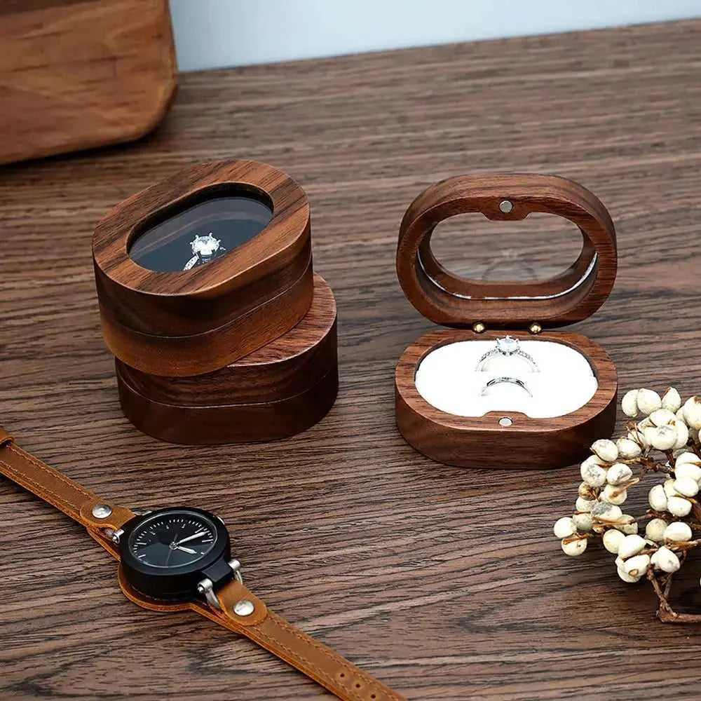 Retro Oval Wooden Jewelry Box Lover Ring Display Box Engagement Wedding Couples Ring Storage Holder Love Gift The jack market .AU The jack market .AU Jewellery & Chains $ 51 14:29#black;5:200004182#Double