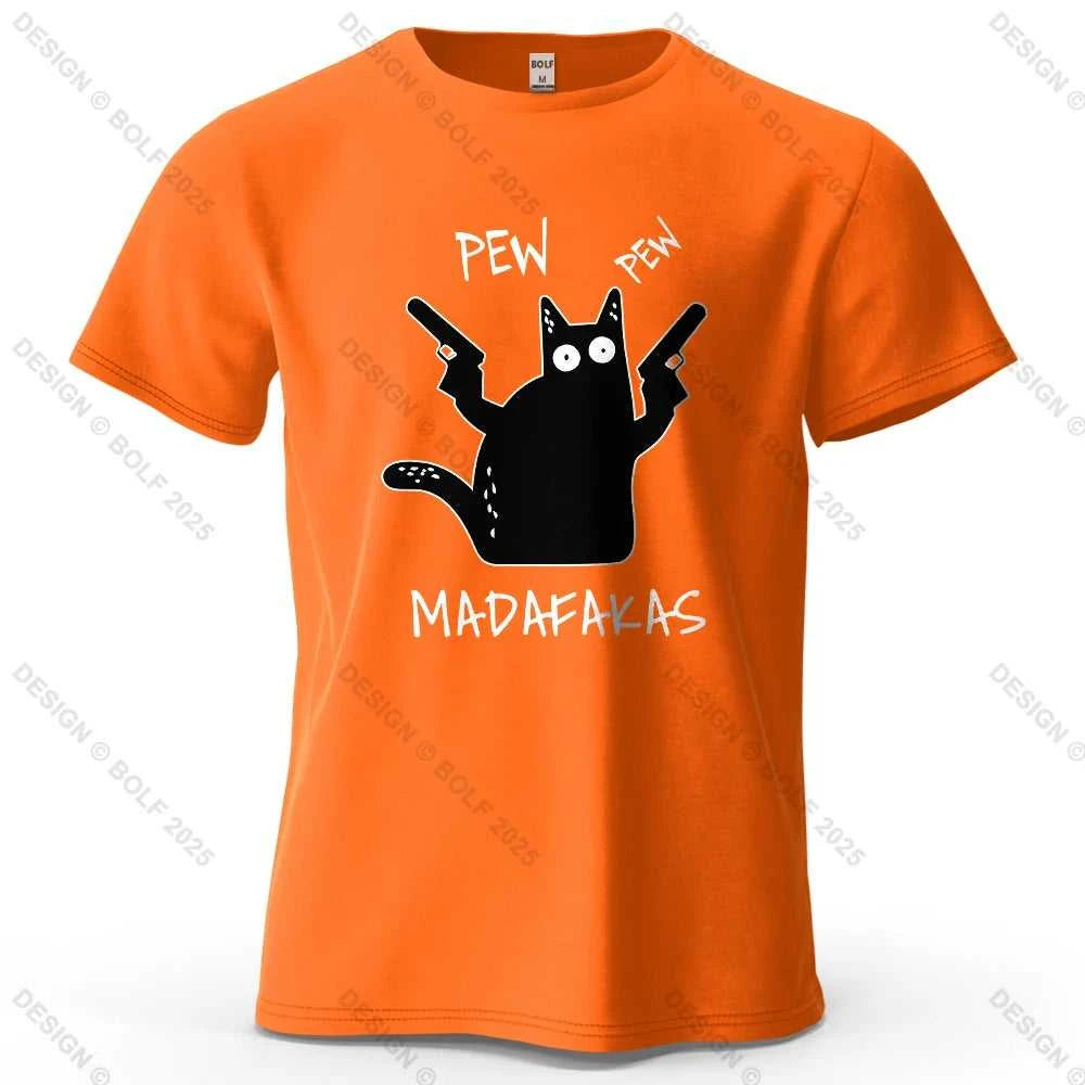 Cool Cat Funky Printed Men's T-Shirt 100% Cotton Oversized Humorous Graphic Tees for Women Tops Tees Casual Streetwear The jack market .AU The jack market .AU Men Fashion $ 31 14:200002984#Wine Red;5:361385