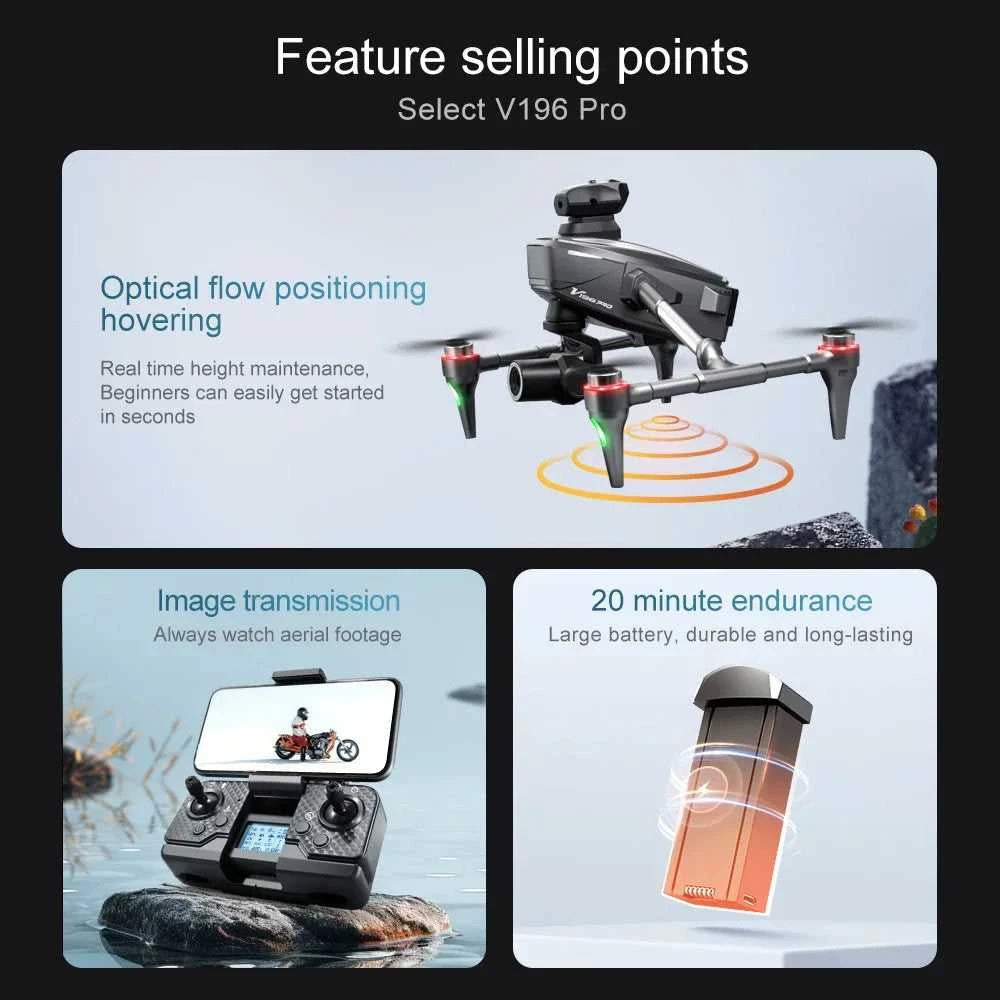 Race Drone 8K Dual Professional Aerial Photography HD Dual-Camera WIFI FPV Four-Axis Rc Quadcopter Toy UAV The jack market .AU The jack market .AU Drones $ 196 14:193#8K