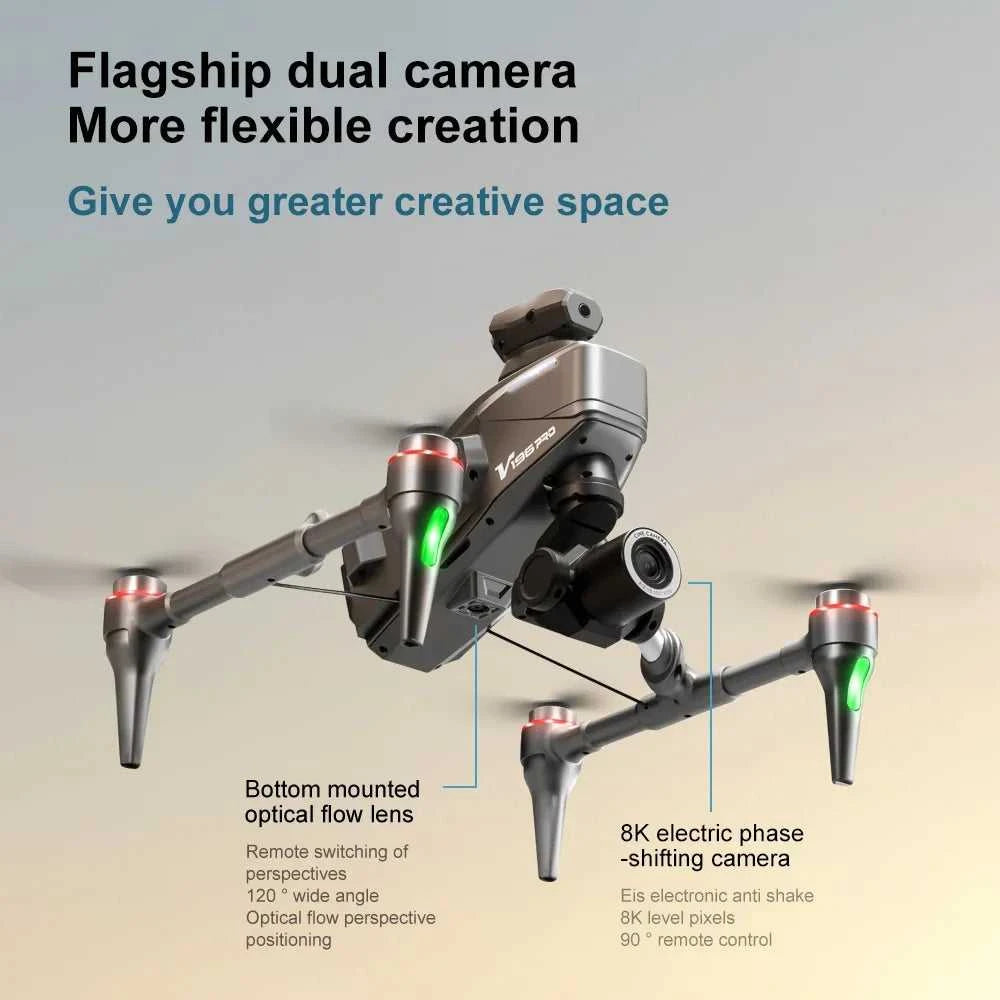 Race Drone 8K Dual Professional Aerial Photography HD Dual-Camera WIFI FPV Four-Axis Rc Quadcopter Toy UAV The jack market .AU The jack market .AU Drones $ 196 14:193#8K