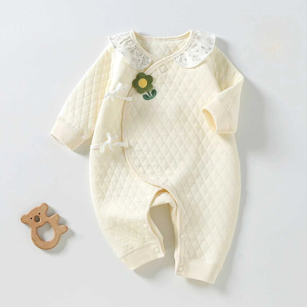 Somenie Newborn long-sleeved Bodysuit Pure Cotton Butterfly Tie Jumpsuit Boys Girls Newborn Gift The jack market .AU The jack market .AU Mum & Kids: Essential Products for Every Family $ 35 14:771#Beige;200000463:200661895#59cm(1-3M)