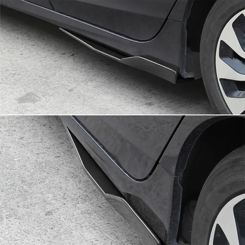 Car Body Side Skirt Carbon Fiber Rocker Splitter Winglet Side Wing Bumper Lip Bumper Exterior Universal Car Body Styling Parts