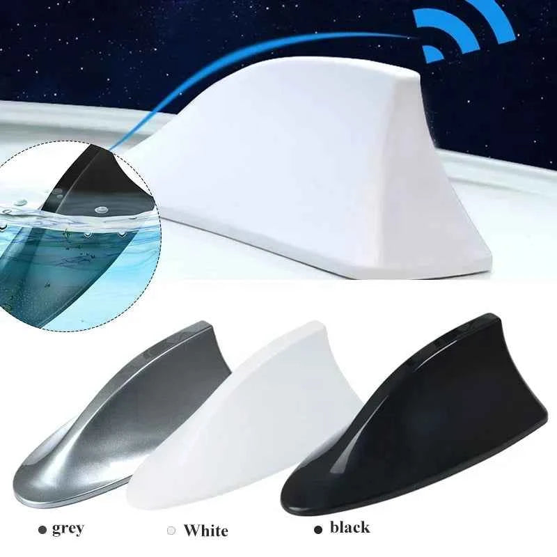 Car Radio Shark Fin Car Shark Antenna Radio FM Signal Design for All Automobiles Aerials Auto Exterior Styling Replacement Parts