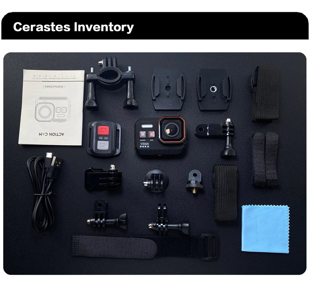 Action Camera 4K60FPS WiFi Anti-shake Action Camera With Remote Control Screen Waterproof Sport Camera drive recorder