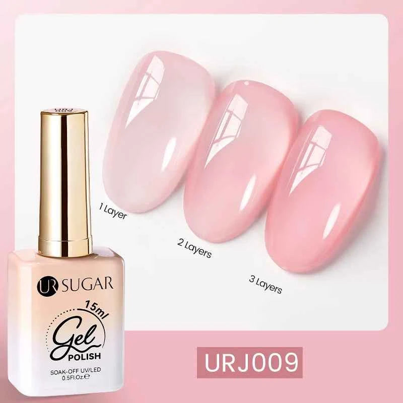 UR SUGAR 15ml  Autumn Winter Red Cat Magnetic Gel Nail Polish White Dopamine Nail Sparkling Glitter Soak Off UV LED for Manicure