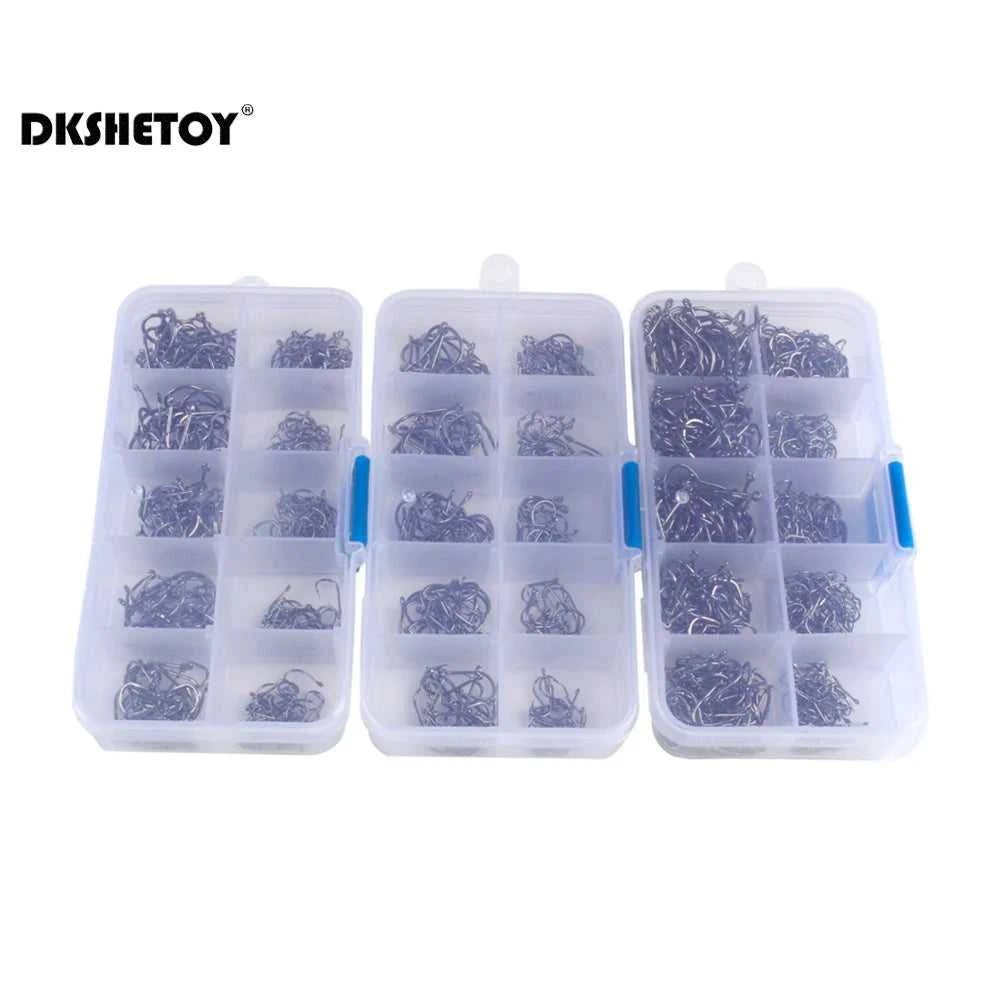 100-1000pcs Fish Hooks with barbed fishhook For Bait With Plastic Box Kit For Saltwater Freshwater fishing tools The jack market .AU The jack market .AU Fishing Gear $ 22 14:193#100pcs