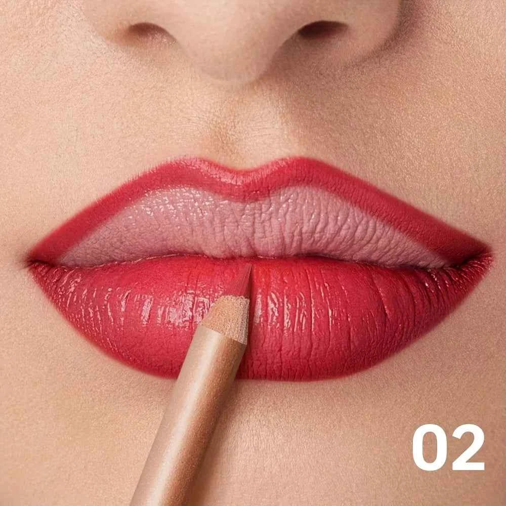 Waterproof Matte Lip Liner, Long Lasting High Pigment Lip Pencil, Smooth Precise Lip Contour for Women