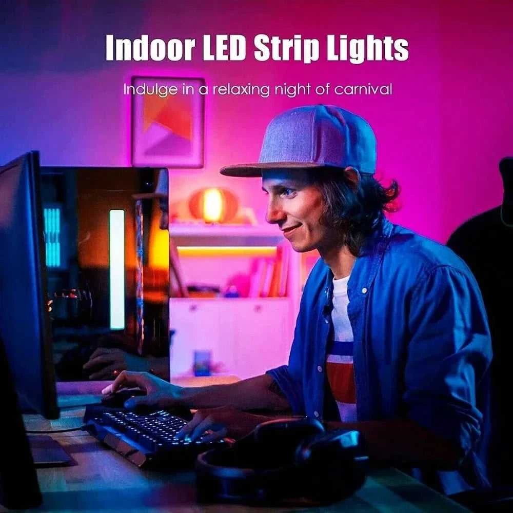1-30M/100FT LED Strip Light USB RGB LED Ribbon Tape Bluetooth Touch Remote Control LED Strip LED TV Backlight For Bedroom Decor The jack market .AU The jack market .AU Home $ 67 136:9131285835#IR 3Key;14:29#RGB 5050;380:6287#25M