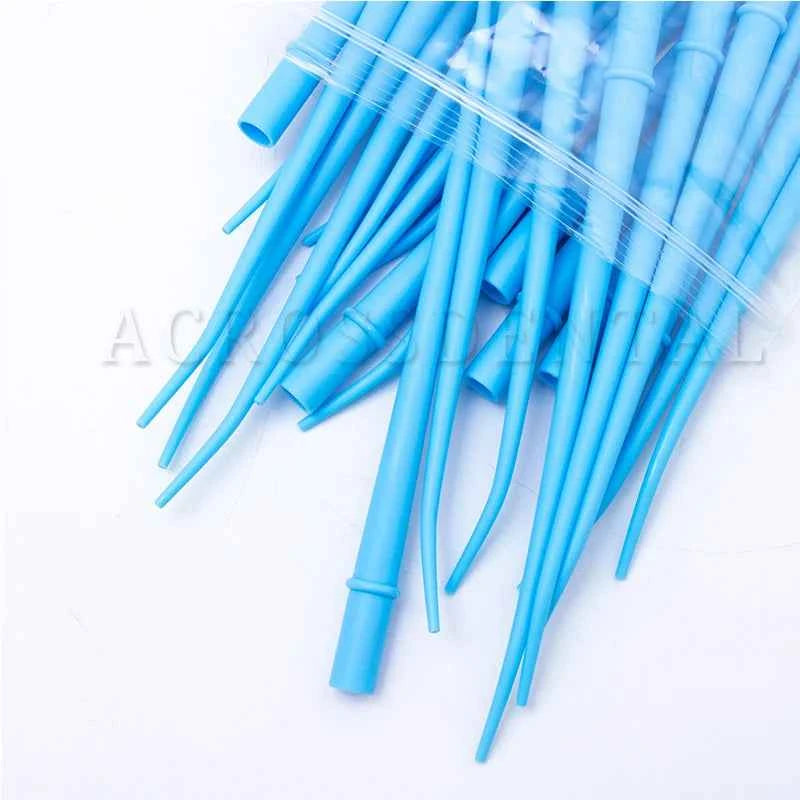 25 Pcs Autoclavable Curved Dental Aspiration Tips - Premium Suction Tubes for Efficient Clinic Evacuation