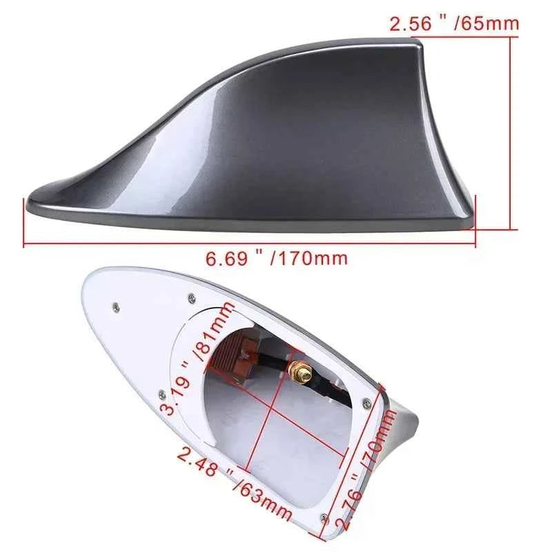 Car Radio Shark Fin Car Shark Antenna Radio FM Signal Design for All Automobiles Aerials Auto Exterior Styling Replacement Parts