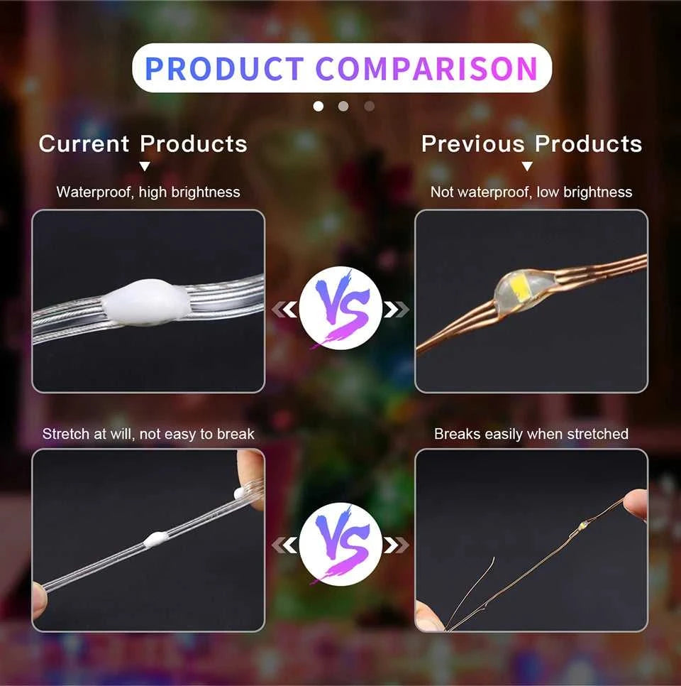 10M/20M Programmable USB 5V LED Light Neon Strip Smart Bluetooth Addressable WS2812 RGBIC Fairy String Light For Christmas Decor The jack market .AU The jack market .AU Home $ 51 136:200002572#5M-50LEDS