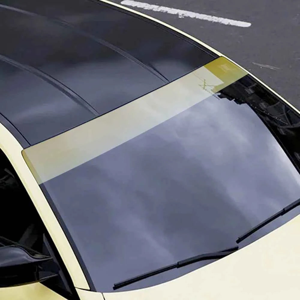 Car Front Windshield Sunshade Protective Film Window Tint Dyeing Film Heat Insulation Sun Protection 20X150cm Vinyl Wrap for Car