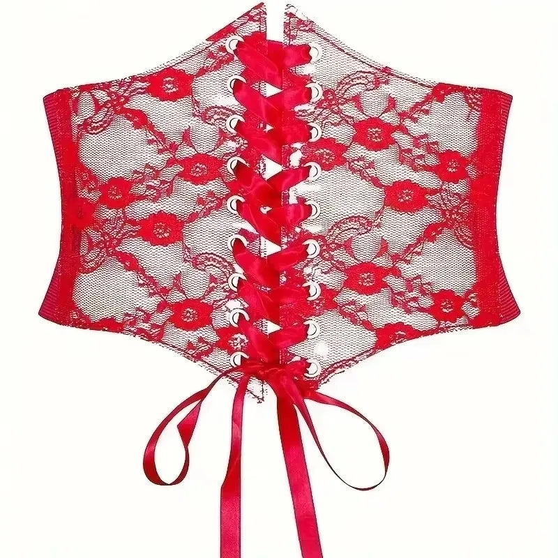 Luxe Lace Wide Waistband - Versatile Elastic Waist Seal for Effortless Style