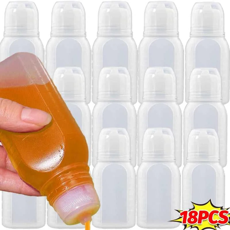 Clear Condiment Squeeze Bottles Honey BBQ Sauces Salad Oil Ketchup Dispenser Container with Scale Seasoning Bottle Kitchen Tool The jack market .AU The jack market .AU Home $ 40 14:193#Mixed-18pcs