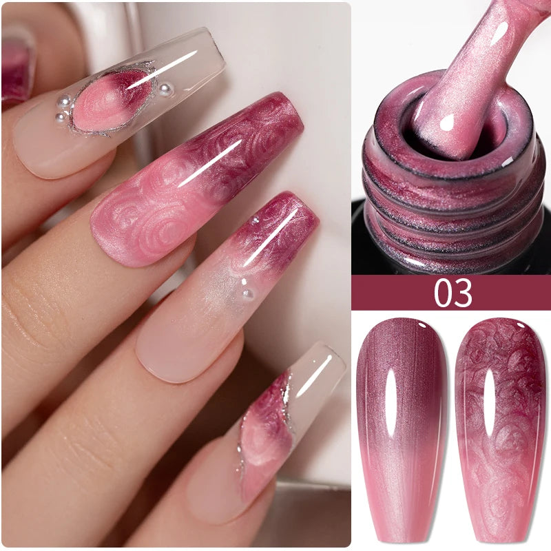 BrandName Chrome Mirror Effect Gel Polish - 5ml Golden Silvery Metallic Liner for Stunning French Nail Art