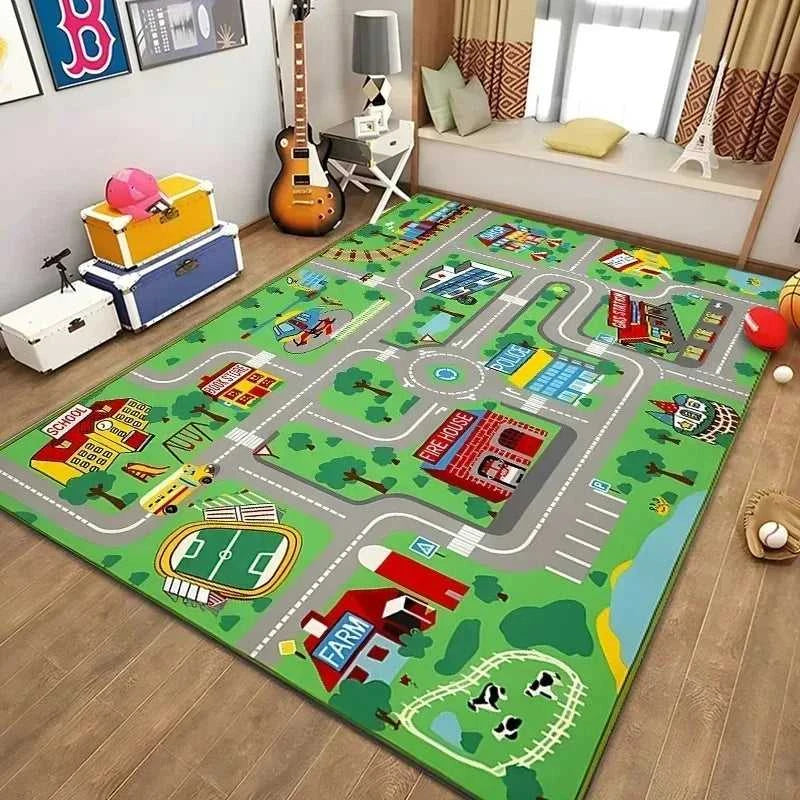 Traffic Road Pattern Mat Kids Play Rug Educational Toy Children's Room Floor Mat Home Decoration Colorful Vehicle Design Carpet The jack market .AU The jack market .AU Home $ 56 14:496#5;5:458380415#120x160cm