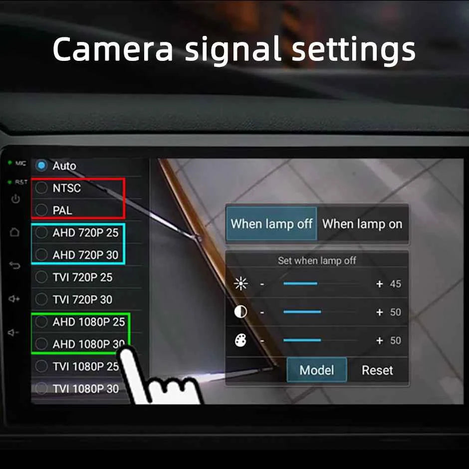 AHD 1080P 4 PIN Backup Camera - Crystal Clear Rear View for Trucks, Vans, RVs & Heavy-Duty Vehicles