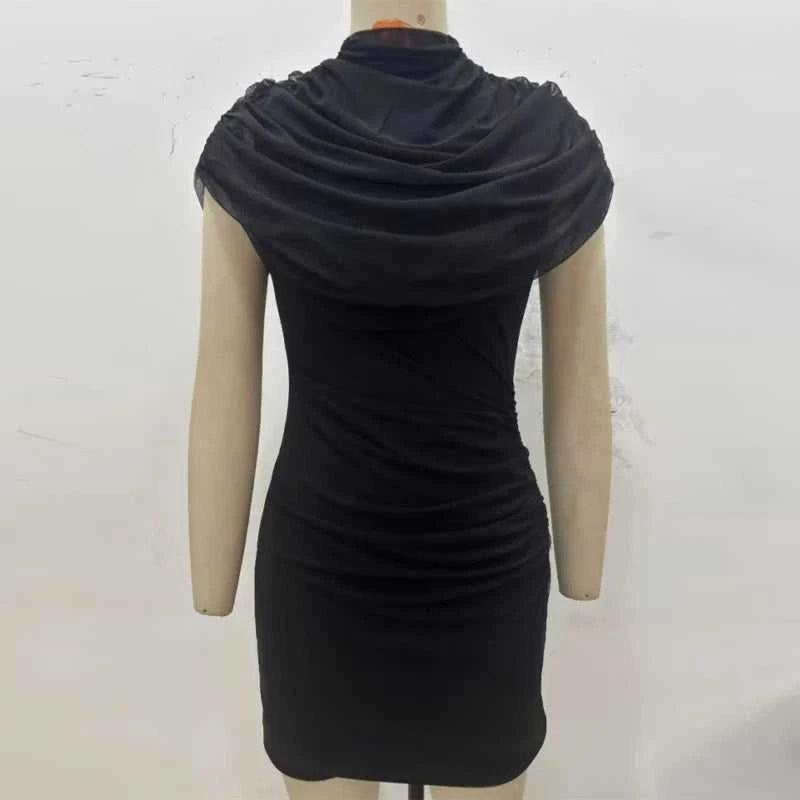 Women's Sequin Halter Dress – Slim Fit Pleated Bodycon Party Dress with Empire Waist The jack market .AU The jack market .AU Woman Fashion Dress $ 86 14:350850#black;5:361386