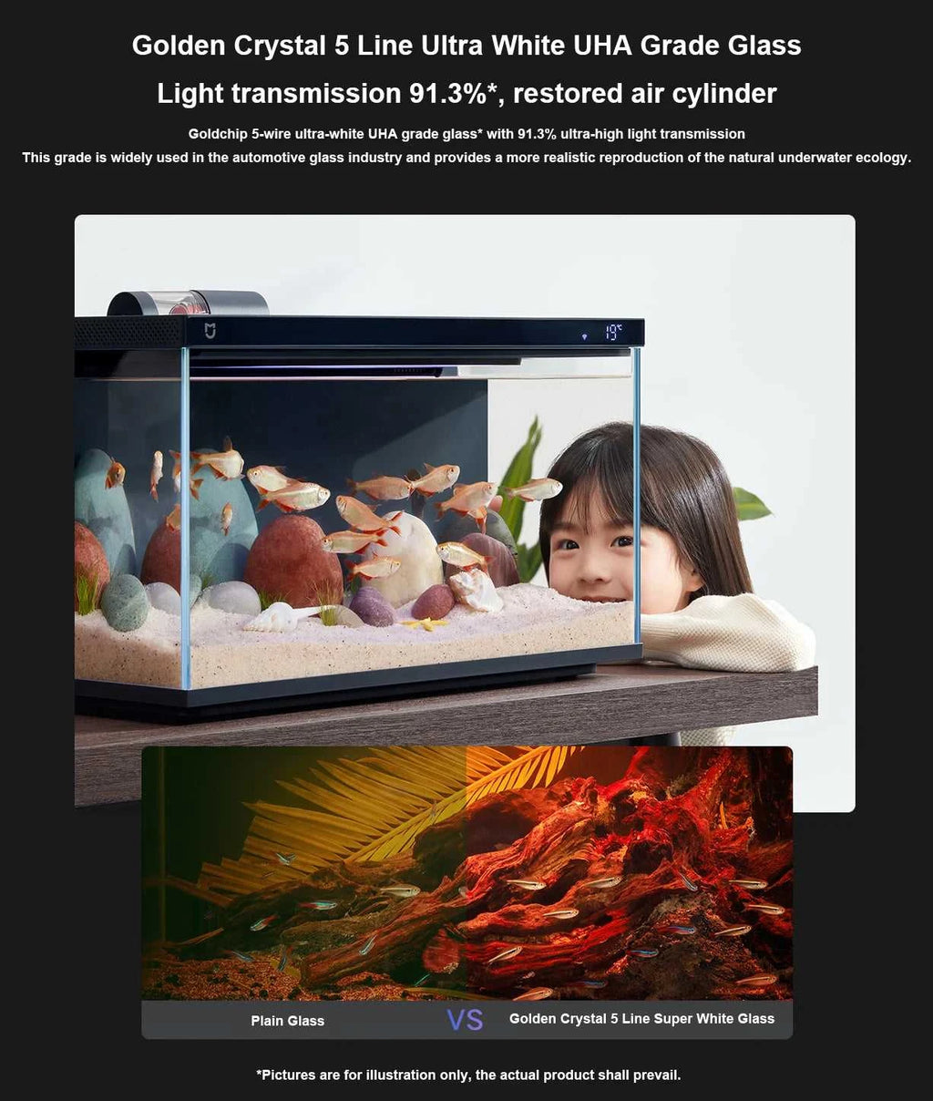 NEW MIJIA Smart Fish Tank MYG100 Work With Mijia APP Mobile Controlled Remote Feeding Smart Lighting System Light Aquarium20L The jack market .AU The jack market .AU Home $ 131 14:366#Add UK Adapter