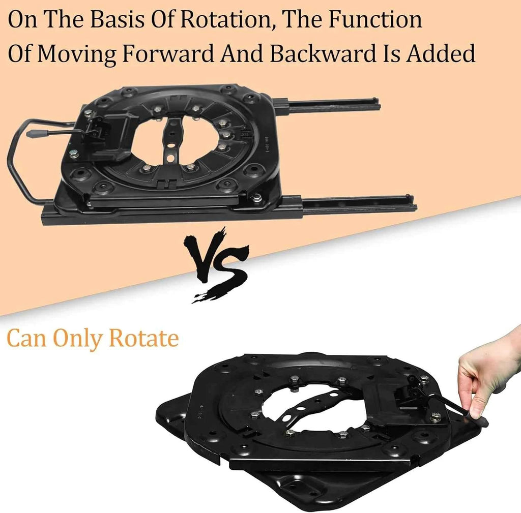 Heavy Duty Seat Swivel Base with Slider, 3.0mm Steel Plate Swivel Seat Base 360 Degree Rotatable for RV Van Camper Boat TruckBus